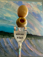 Load image into Gallery viewer, Pickle or olive Sl*t “Pickle" Fork