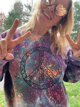 Load image into Gallery viewer, “Peaceful Galaxy” Ice Dyed Sweatshirt- crew or hoodie (Made to Order)