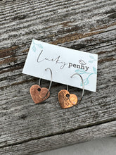 Load image into Gallery viewer, Dangling Lucky Penny Earrings