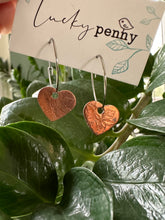 Load image into Gallery viewer, Dangling Lucky Penny Earrings