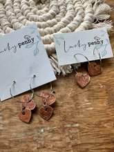 Load image into Gallery viewer, Dangling Lucky Penny Earrings