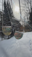 Load and play video in Gallery viewer, Forest love folded spoon Hand Stamped Necklace