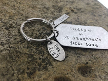Load image into Gallery viewer, "Daddy's first love" Keytag