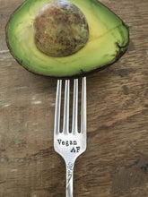 Load image into Gallery viewer, "Vegan AF" Vintage fork
