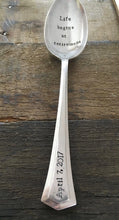 Load image into Gallery viewer, "Life Begins at Retirement" Spoon