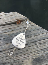 Load image into Gallery viewer, "We Hooked the Best Papa" Fishing Lure Keytag