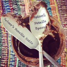 Load image into Gallery viewer, Personalized Nutella Spoon/Knife Set
