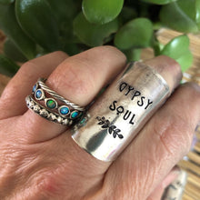 Load image into Gallery viewer, Hand Stamped Bowl Ring