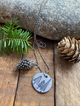 Load image into Gallery viewer, Forest Hand Stamped Necklace