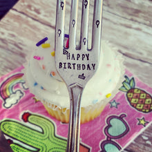 Load image into Gallery viewer, "Happy Birthday" Fork