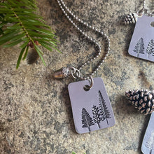 Load image into Gallery viewer, Forest Hand Stamped Necklace