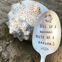 Load image into Gallery viewer, "Soul of a Mermaid, Mouth of a Sailor" Spoon
