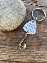 Load image into Gallery viewer, "We Hooked the Best Papa" Fishing Lure Keytag