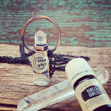 Load image into Gallery viewer, Quartz Gemstone Essential Oil Necklace