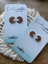 Load image into Gallery viewer, Lucky Penny Moon Earrings
