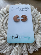 Load image into Gallery viewer, Lucky Penny Moon Earrings