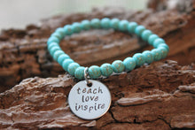 Load image into Gallery viewer, "Teachers Inspire" - Gemstone Bracelet