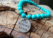Load image into Gallery viewer, "Teachers Inspire" - Gemstone Bracelet