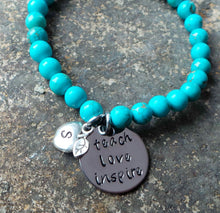Load image into Gallery viewer, "Teachers Inspire" - Gemstone Bracelet