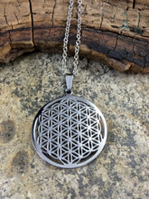Load image into Gallery viewer, "Flower of Life" Necklace Silver - Stainless Steel