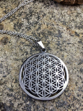 Load image into Gallery viewer, "Flower of Life" Necklace Silver - Stainless Steel