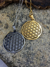 Load image into Gallery viewer, "Flower of Life" Necklace Gold Plated - Stainless Steel