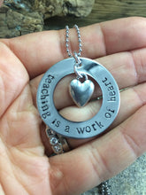 Load image into Gallery viewer, "Teaching is a Work of Heart" Necklace