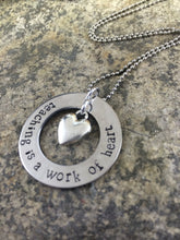 Load image into Gallery viewer, "Teaching is a Work of Heart" Necklace