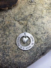 Load image into Gallery viewer, "Teaching is a Work of Heart" Necklace