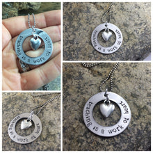 Load image into Gallery viewer, "Teaching is a Work of Heart" Necklace