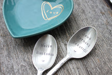 Load image into Gallery viewer, "Good Morning Beautiful" and "Hello Handsome" Tea Spoon Set