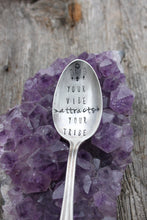 Load image into Gallery viewer, "Your Vibe Attracts Your Tribe" Spoon