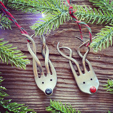 Load image into Gallery viewer, "Fork reindeer" - Christmas tree Decoration ornament