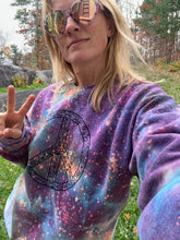 Load image into Gallery viewer, “Peaceful Galaxy” Ice Dyed Sweatshirt- crew or hoodie (Made to Order)
