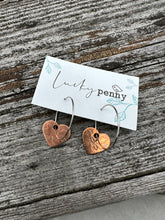 Load image into Gallery viewer, Dangling Lucky Penny Earrings
