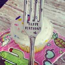 Load image into Gallery viewer, &quot;Happy Birthday&quot; Fork
