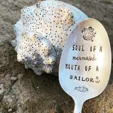 Load image into Gallery viewer, &quot;Soul of a Mermaid, Mouth of a Sailor&quot; Spoon
