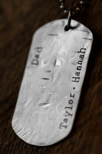Load image into Gallery viewer, Personalized Stainless Steel Dog Tag Chain for Him (or her)
