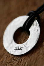 Load image into Gallery viewer, Circle of Love - Personalized Hand Stamped Necklace
