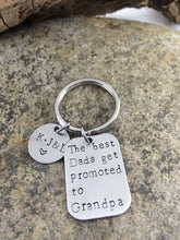 Load image into Gallery viewer, &quot;Promoted to Grandpa&quot; Keytag
